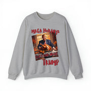 MAGA Holidays Let's talk about Trump Heavy Blend™ Crewneck Sweatshirt