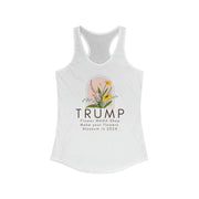 Trump Flower MAGA Shop women's Ideal Racerback Tank