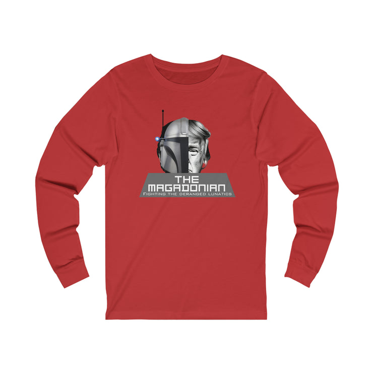 The Magadonian fighting the deranged lunatics Jersey Long Sleeve Tee