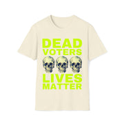 Halloween Dead Voters Lives Matter hot yellow Soft style T-Shirt