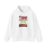 Yes I'm going to talk about Trump at the dinner table if you don't like it find the golden arches Heavy Blend™ Hooded Sweatshirt