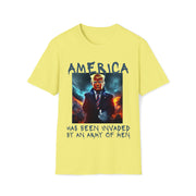 America has been invaded by an Army of Men blue Soft style T-Shirt