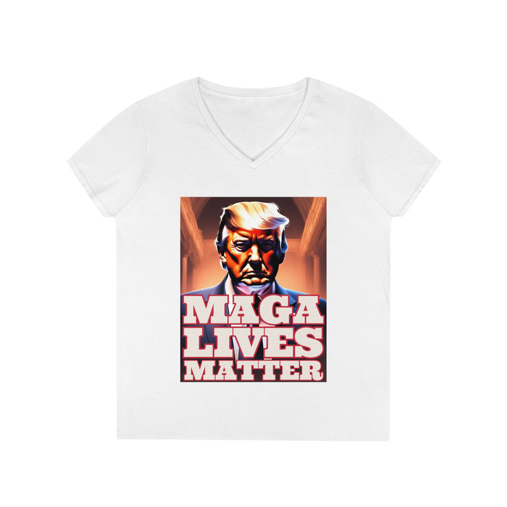 MAGA lives matter 3D V-neck Women&