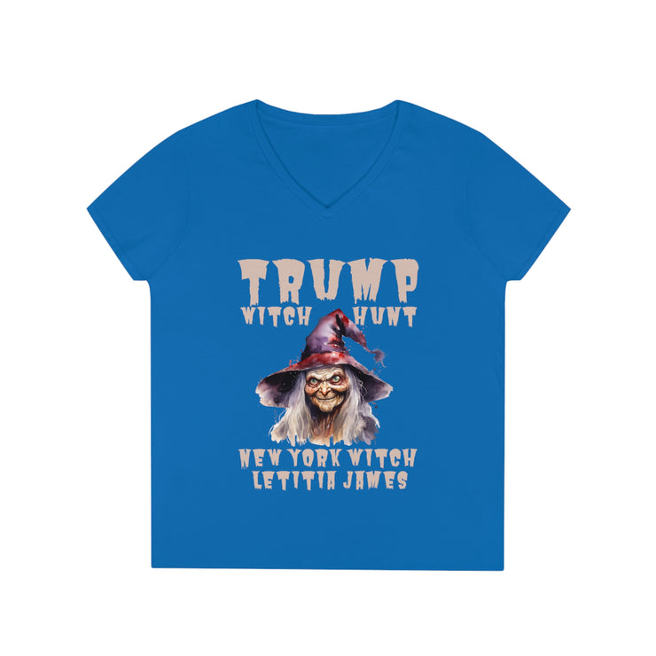 Trump witch hunt New York Witch Letitia James V-Neck T-Shirt