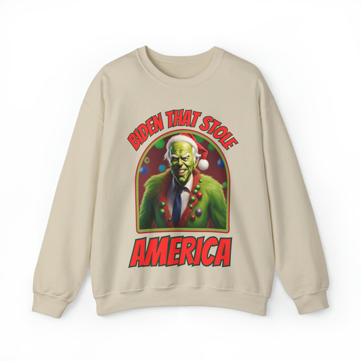 Biden that stole America Heavy Blend™ Crewneck Sweatshirt Unisex