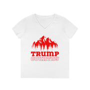 Trump Country RED V-Neck T-Shirt