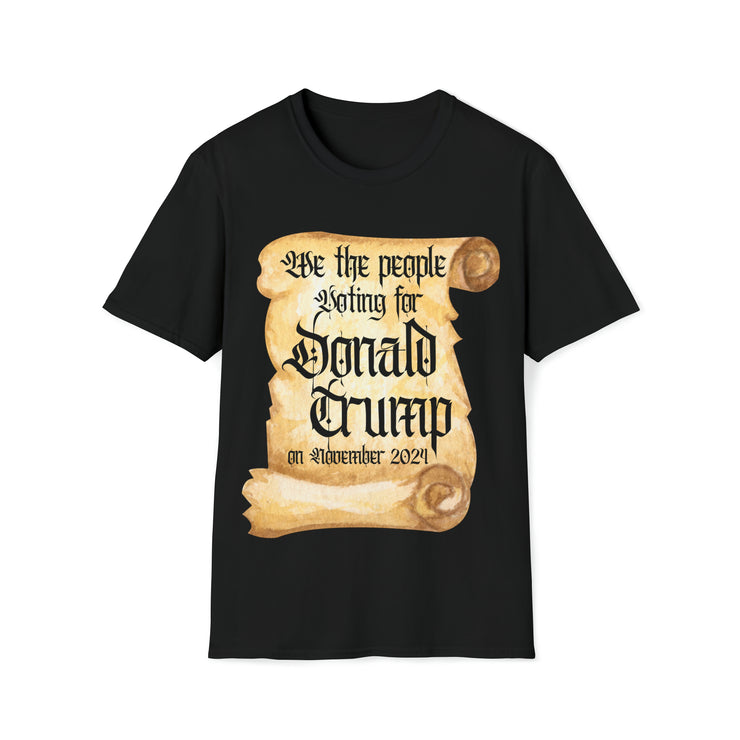 We the people voting for Donald Trump on November 2024 Soft style T-Shirt