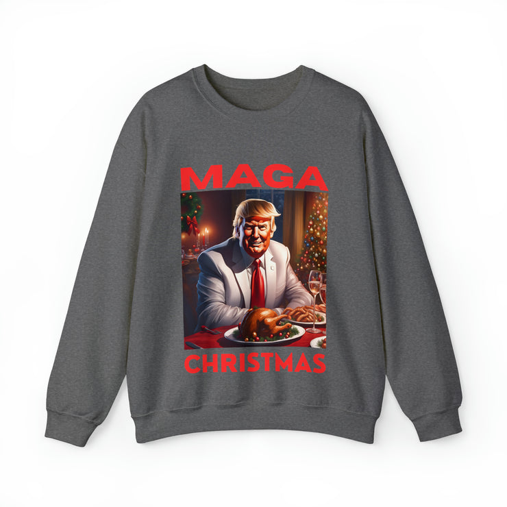 MAGA Christmas Red Heavy Blend™ Crewneck Sweatshirt Unisex