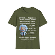 First Grade Math 133 million voters Unisex Softstyle T-Shirt