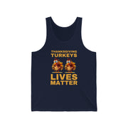 Thanksgiving Turkeys Lives Matter Jersey Tank