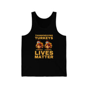 Thanksgiving Turkeys Lives Matter Jersey Tank