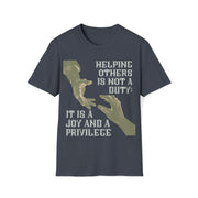 Helping others is not a duty; it is a joy and a privilege Unisex Softstyle T-Shirt