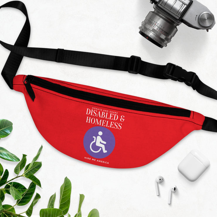 Disabled & Homeless Share and donate fanny Pack