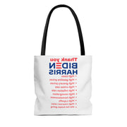 Thank you Biden Harris Tote Bag (AOP)