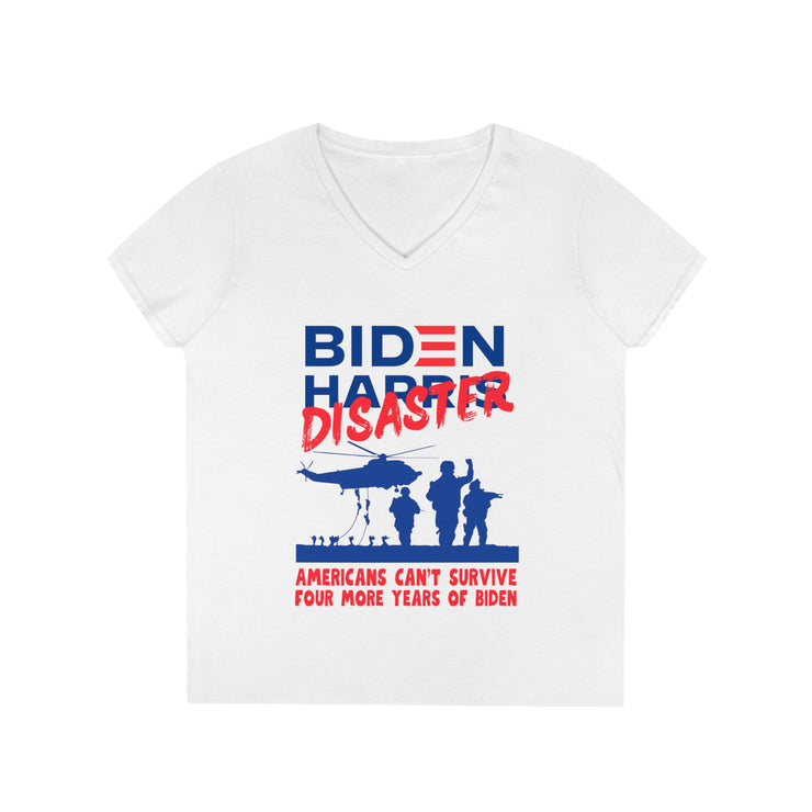 Biden Disaster V-Neck T-Shirt