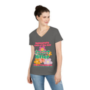 Democrats word of the day V-neck Women's tee