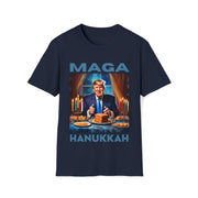 MAGA Hanukkah soft blue Soft style T-Shirt unisex