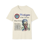 Registered Michigan Dead Voter ID Unisex Softstyle T-Shirt