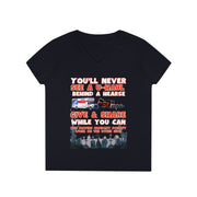 U-Haul behind a hearse V-neck Women's tee