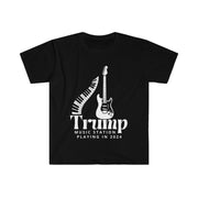 Trump Music Station Playing in 2024 Unisex Softstyle T-Shirt