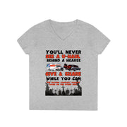 U-Haul behind a hearse V-neck Women's tee