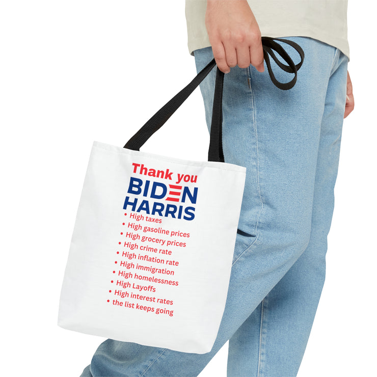 Thank you Biden Harris Tote Bag (AOP)