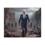 Voter search party zombies with Biden Canvas Gallery Wraps