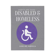 Disabled & Homeless Share and donate Plush Blanket