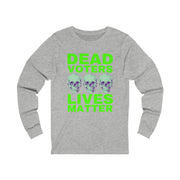 Halloween Dead Voters Lives Matter hot green unisex Jersey Long Sleeve Tee