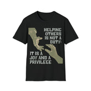 Helping others is not a duty; it is a joy and a privilege Unisex Softstyle T-Shirt