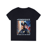 Fund Police V-Neck T-Shirt