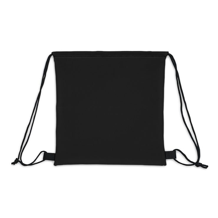 Disabled & Homeless donate and share Outdoor Drawstring Bag white