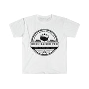 100% Prime American Born Raised Fed in the USA Unisex Softstyle T-Shirt