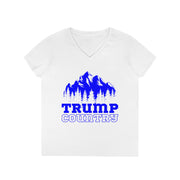 Trump Country White or Blue V-Neck T-Shirt