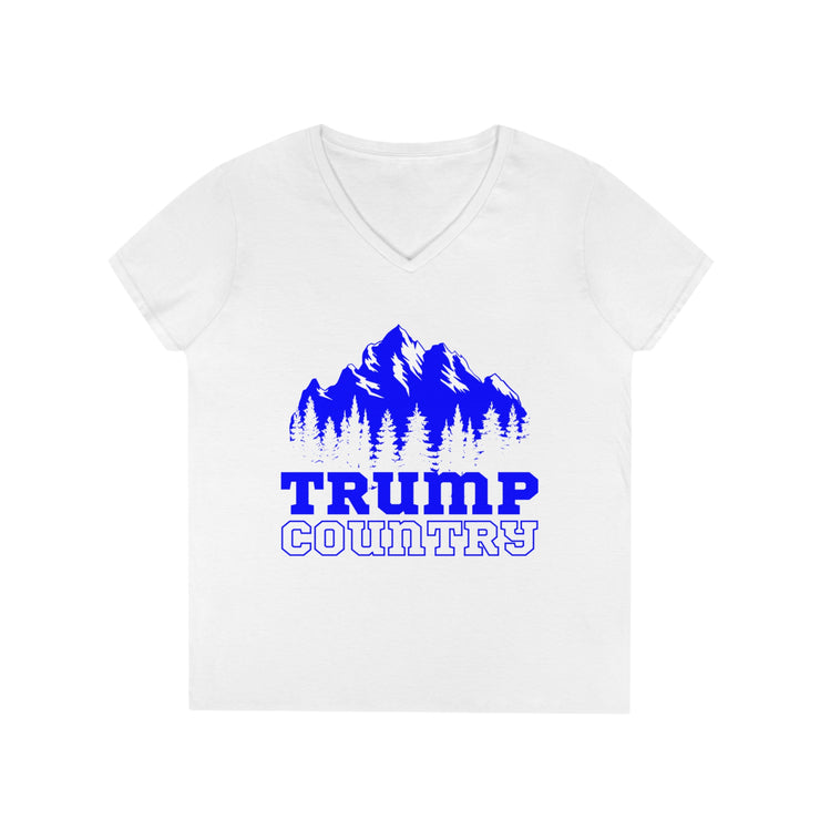 Trump Country White or Blue V-Neck T-Shirt