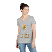 I can buy myself flowers ladies' V-Neck T-Shirt