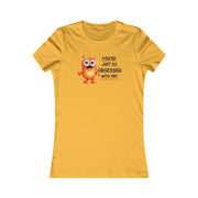 You're just so obsessed with me orange cute-monster Favorite Tee black and crème