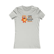 You're just so obsessed with me orange cute-monster Favorite Tee black and crème