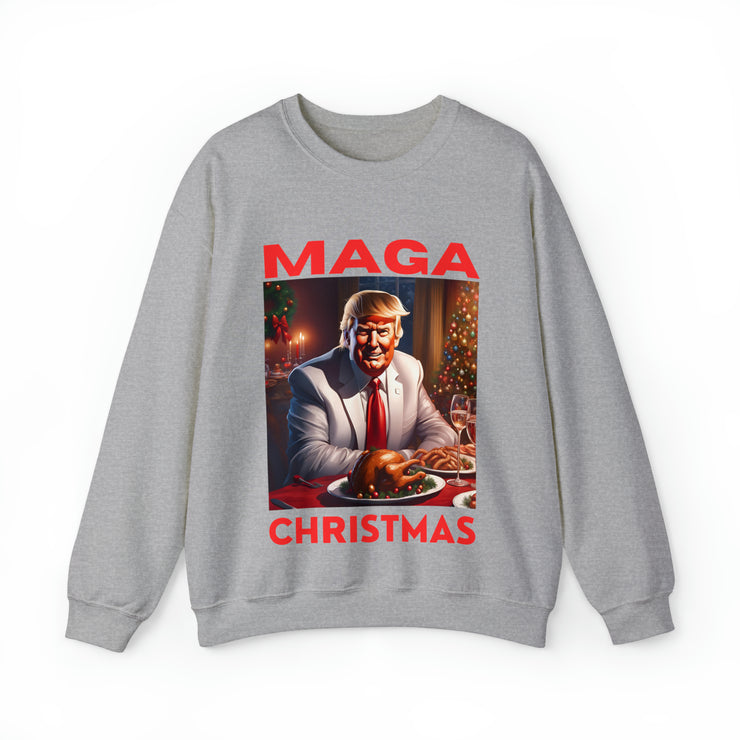 MAGA Christmas Red Heavy Blend™ Crewneck Sweatshirt Unisex