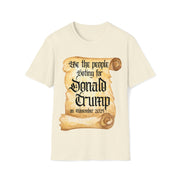 We the people voting for Donald Trump on November 2024 Soft style T-Shirt