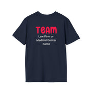 After a car accident, the road to recovery may be long. hire the best team. TEAM (add your law firm or medical center name)  Unisex Softstyle T-Shirt