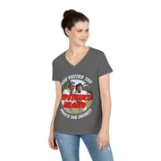 Who visited the Epstein's Island What's the secret V-neck Women's tee