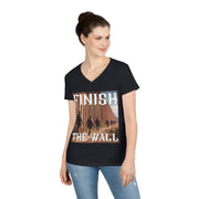 Finish the wall V-Neck T-Shirt