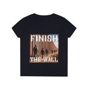 Finish the wall V-Neck T-Shirt