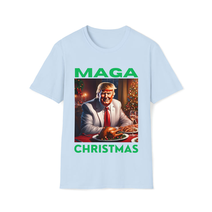 MAGA Christmas green Soft style T-Shirt unisex