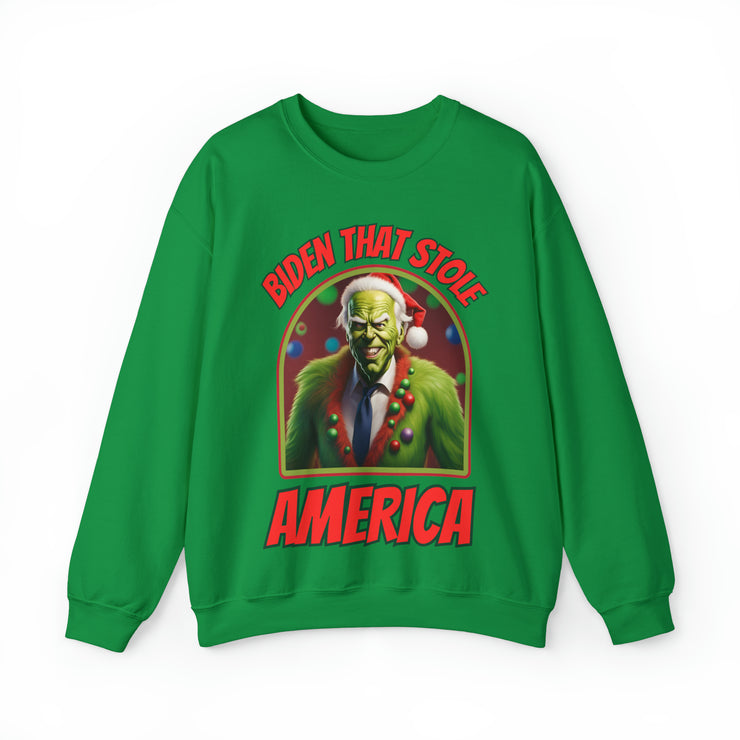 Biden that stole America Heavy Blend™ Crewneck Sweatshirt Unisex