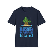 Biden Harris never Island Unisex Softstyle T-Shirt