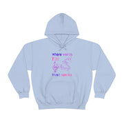 Where words fail, Music speaks Unisex Heavy Blend™ Hooded Sweatshirt