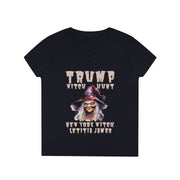 Trump witch hunt New York Witch Letitia James V-Neck T-Shirt