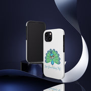 Stop Peacocking Me white tough Phone Cases green